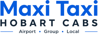 Official Maxi Taxi Hobart Cabs logo for Hobart taxi and airport transfer bookings.